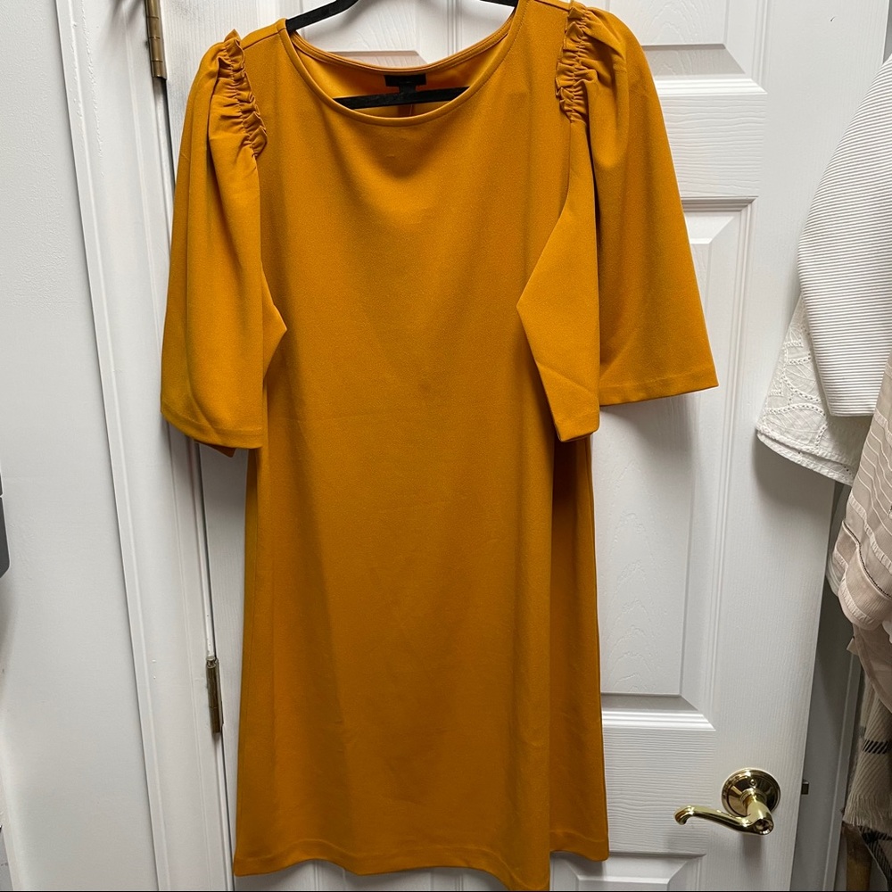 Mustard colored dress